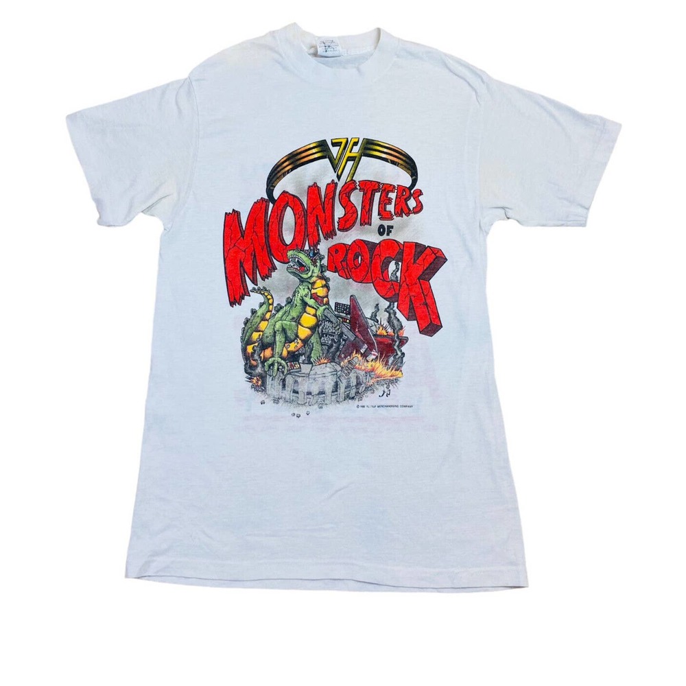 Vintage Van Halen Tshirt 1988 Monsters of Rock Tour Alpine WI Valley